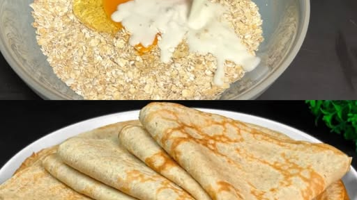 Crêpes dorées au lait d’avoine