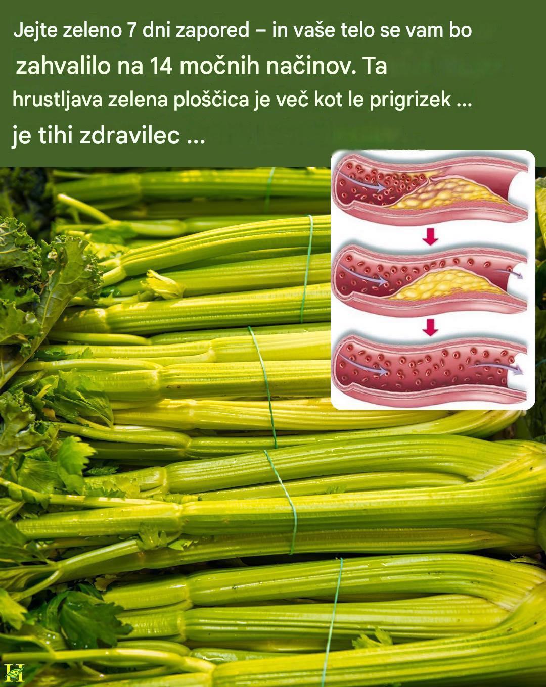 Če jeste zeleno vsak dan en teden, lahko vaše telo pridobi teh 14 zdravstvenih koristi