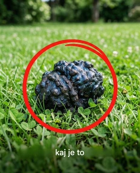 Moj pes se je oklenil v travi in ​​začel vohati.