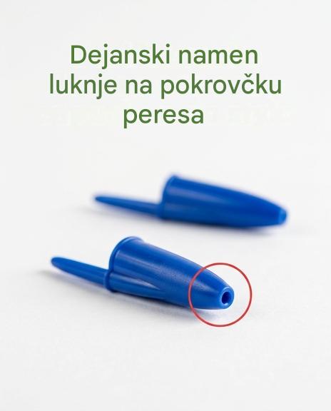 Nepričakovana skrivnost majhne luknjice na pokrovčku vašega peresa