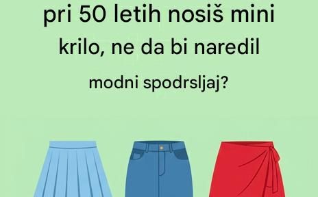 Mini krila po 50. letu: Sprostite svoj stil brez oklevanja