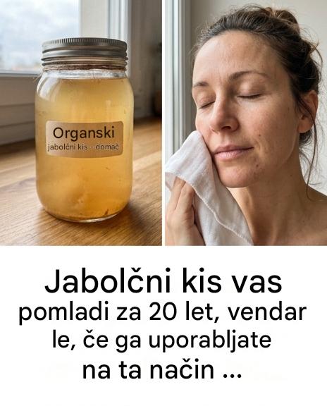 Jabolčni kis vas lahko pomladi za 20 let, vendar le, če ga uporabljate na ta način.