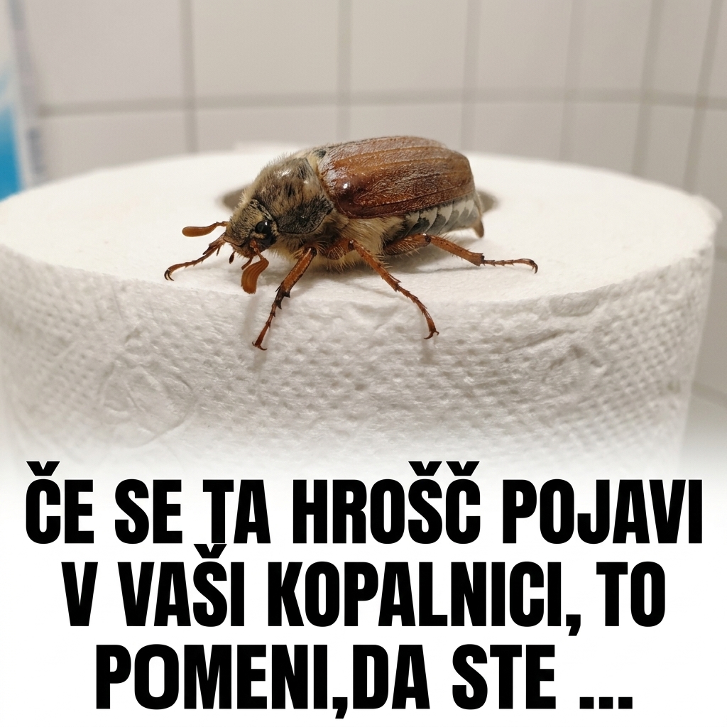 Če Se Ta Hrošč Pojavi V Vaši Kopalnici, To Lahko Nekaj Pomeni
