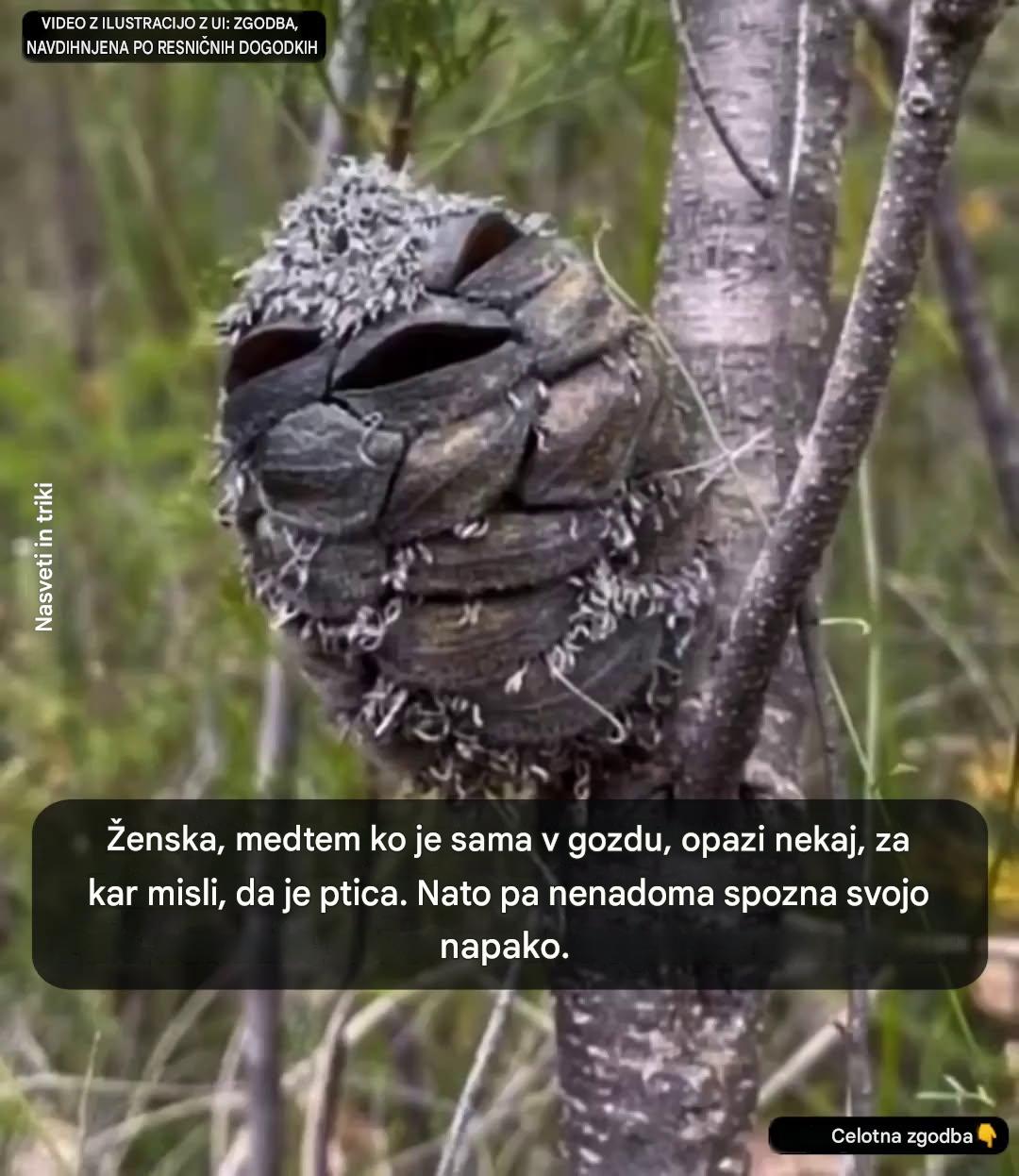Pohodnica misli, da je ujela izjemno ptico: kar je v resnici videla, je osupljivo