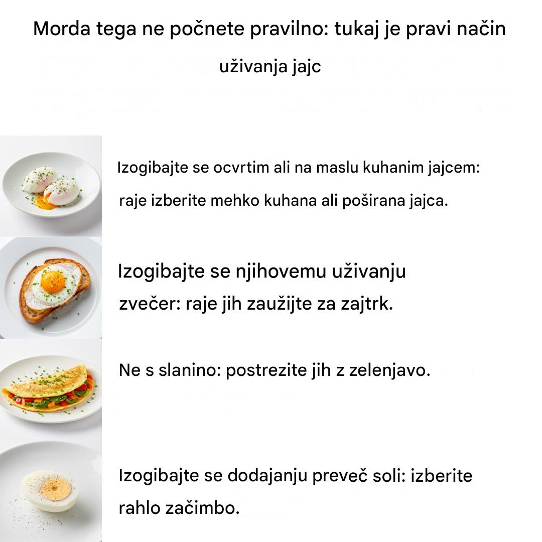 Delaš narobe. Tukaj je pravilen način uživanja jajc.