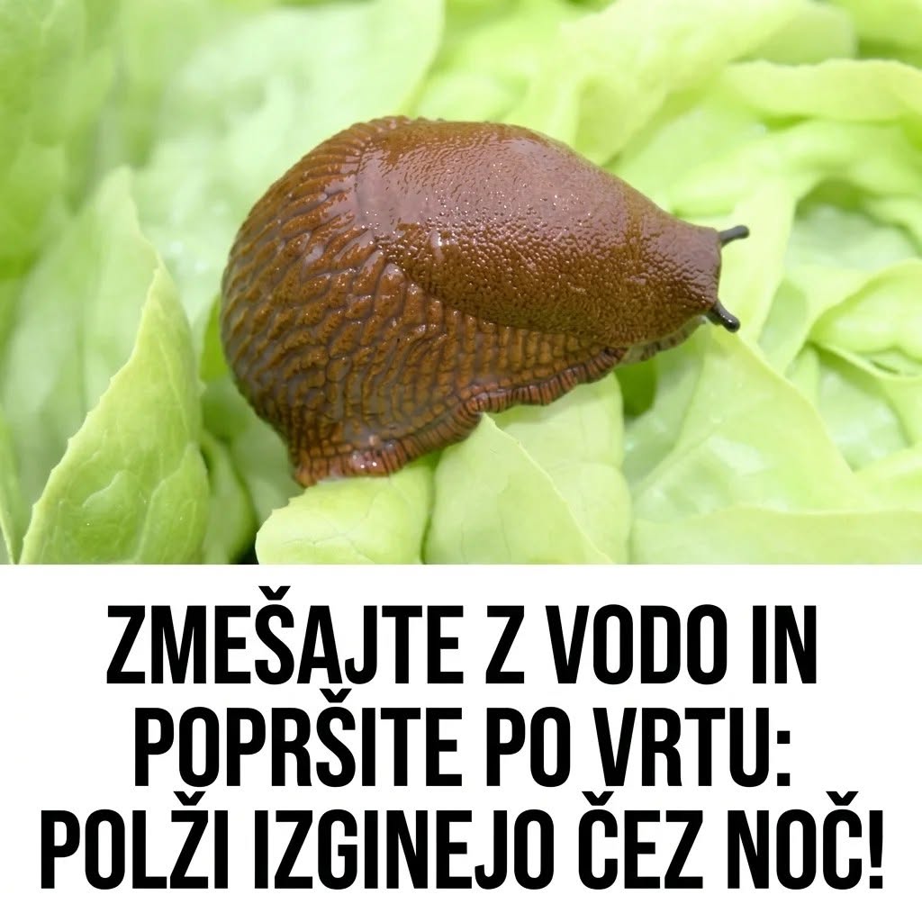 Zmešajte z vodo in poškropite po vrtu: Polži lahko izginejo že čez noč