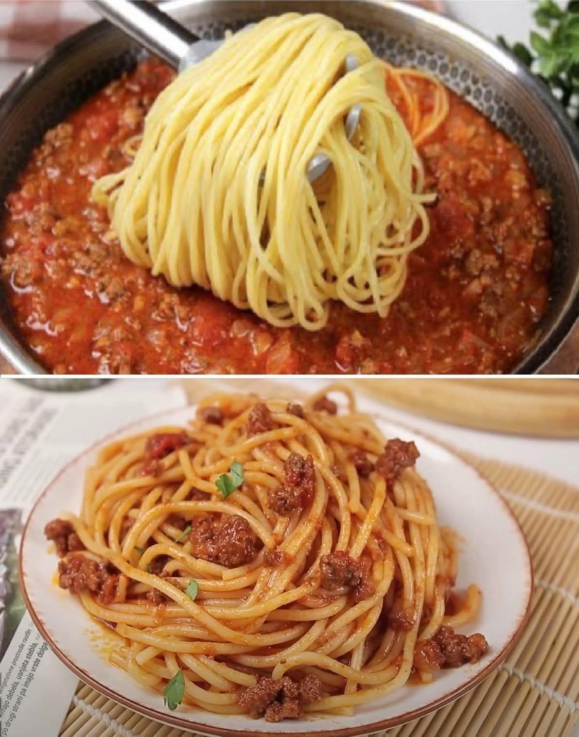 Najbolj okusni ŠPAGETI BOLONJSKI, kar ste jih kdaj jedli! Ta recept nima konkurence …