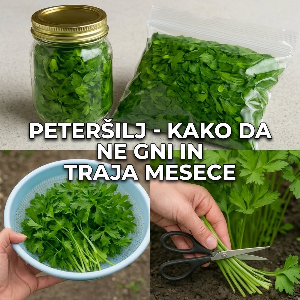 Peteršilj brez gnitja: Kako ga shraniti, da ostane svež več mesecev