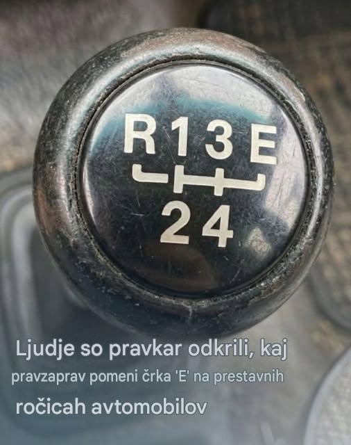 Kaj v resnici pomeni črka »E« na prestavnih ročicah starih avtomobilov – in zakaj jo vozniki odkrivajo šele zdaj