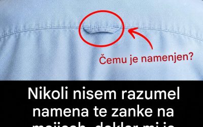 Zanka na hrbtni strani srajc: praktičen detajl, ki je postal simbol brezčasnega stila