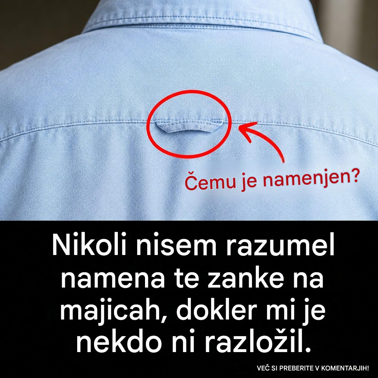 Zanka na hrbtni strani srajc: praktičen detajl, ki je postal simbol brezčasnega stila