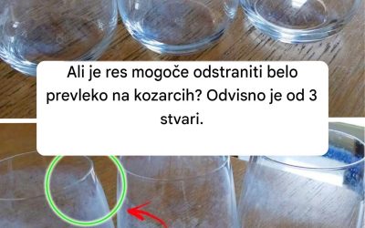 Ali je res mogoče odstraniti belo prevleko na kozarcih? Odvisno je od 3 stvari.