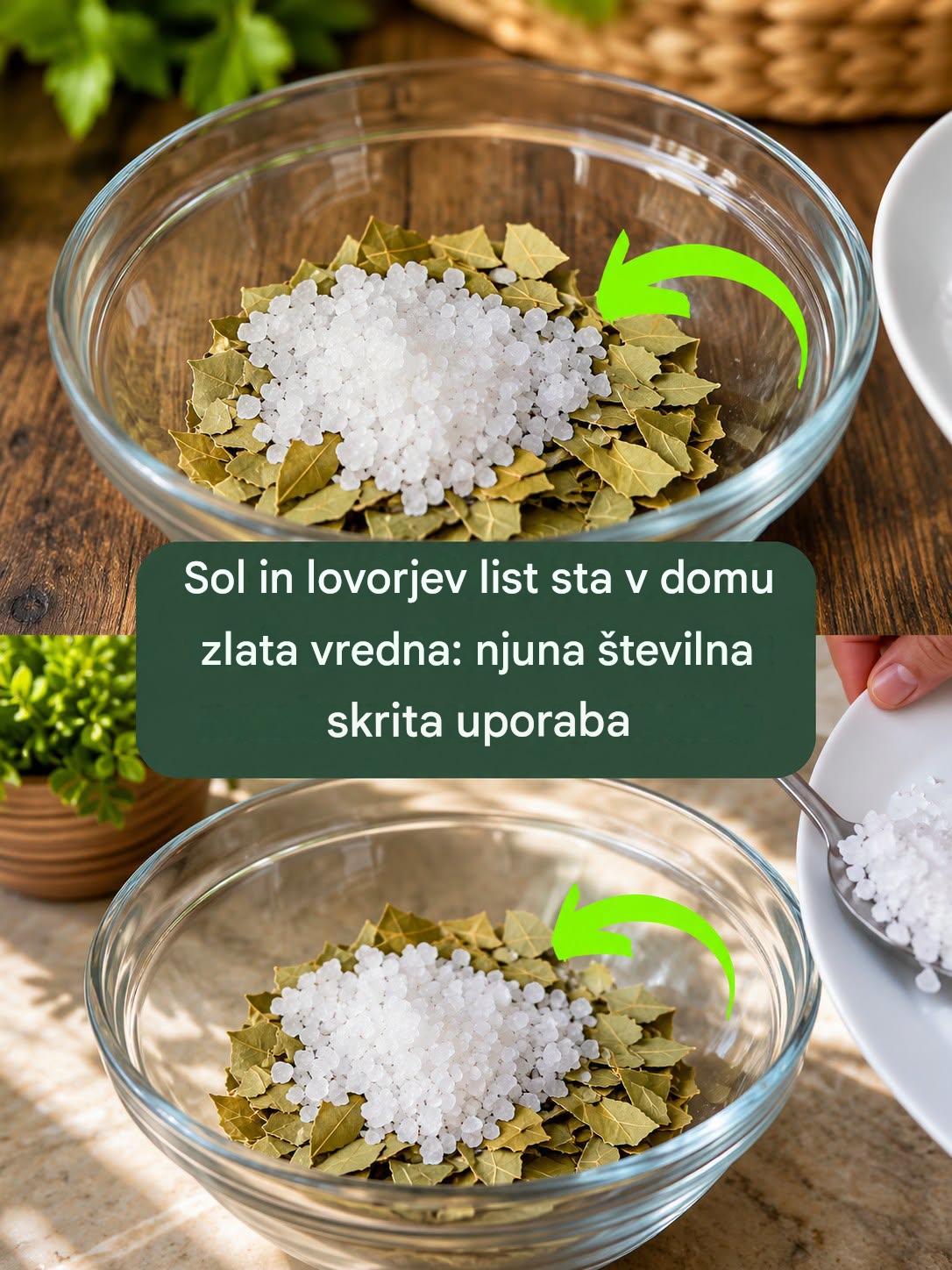Sol in lovorjev list sta doma vredni zlata: tukaj je njuna številna domiselna uporaba.