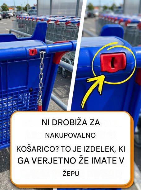 Nakupovalna košarica obtičala brez drobiža ali žetonov: zanesljiv trik, ki ga še niste preizkusili